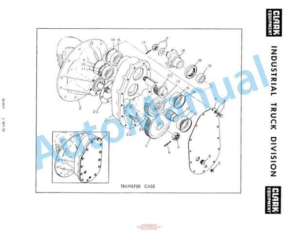 Clark Clarktor E Diesel Automatic Parts Book X140 3110 2 Clark Clarktor E Diesel Automatic Parts Book X140 3110-2
