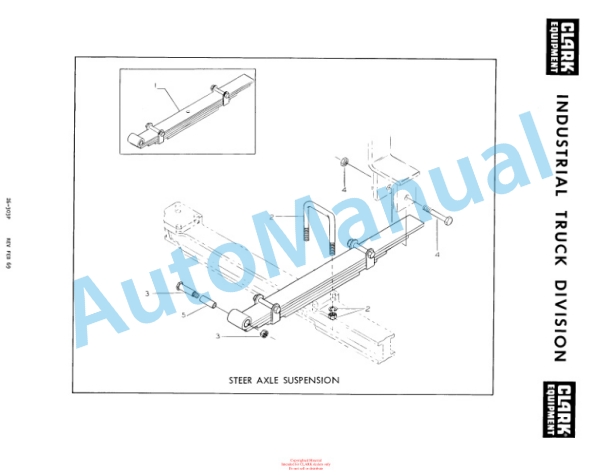 Clark Clarktor E Diesel Automatic Parts Book X140 3110 4 Clark Clarktor E Diesel Automatic Parts Book X140 3110-4