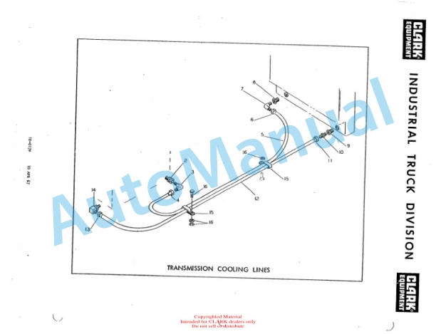 Clark Clarktor E Parts Book X138E 2291 2 Clark Clarktor E Parts Book X138E 2291-2