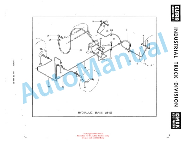 Clark Clarktor E Parts Book X138E 2291 4 Clark Clarktor E Parts Book X138E 2291-4