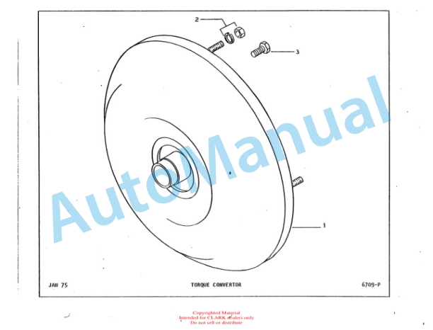 Clark Clarktor Gas Automatic Parts Book X160 5900 2 Clark Clarktor Gas Automatic Parts Book X160 5900-2