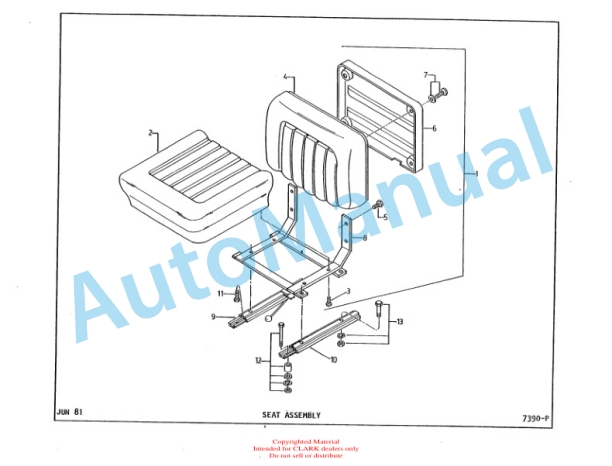 Clark Clarktor Gas Automatic Parts Book X160 5900 5 Clark Clarktor Gas Automatic Parts Book X160 5900-5