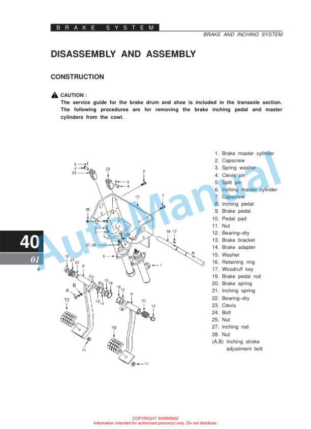 Clark CMP15-20sD, CMP15-20sL Service Manual SM-710 4 Clark CMP15-20sD, CMP15-20sL Service Manual SM-710 - Image 4