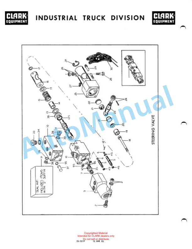 Clark Contractor Material Handling Equipment IT 60 Parts Book X122A 2042 4 Clark Contractor Material Handling Equipment IT 60 Parts Book X122A 2042-4