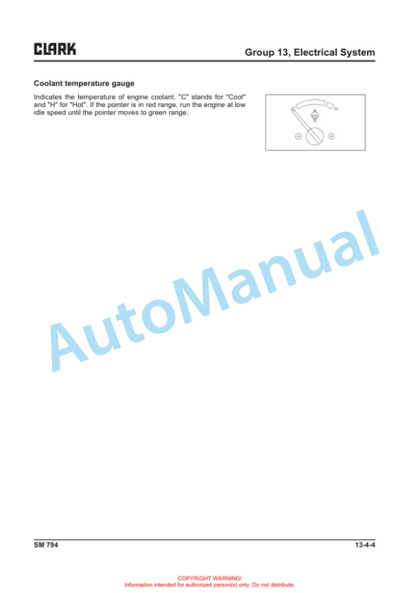 Clark CQ 20, 25, 30 D, CQ 20, 25, 30 L Service Manual SM-794 5 Clark CQ 20, 25, 30 D, CQ 20, 25, 30 L Service Manual SM-794 - Image 5