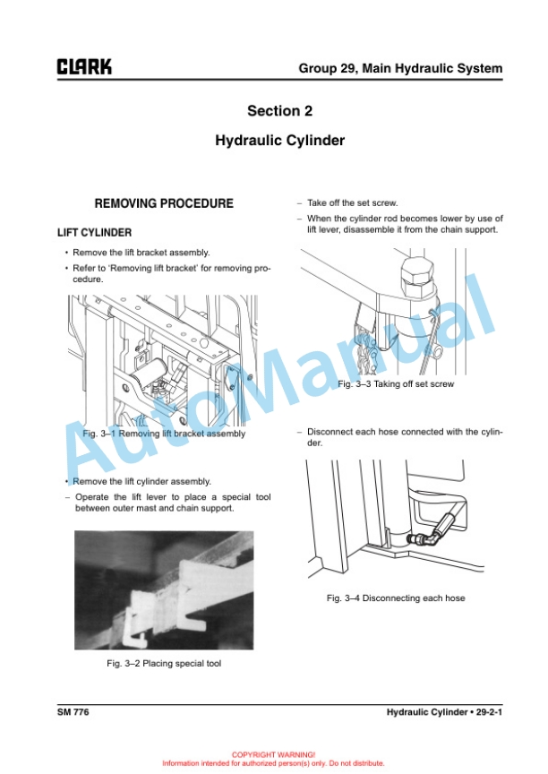 Clark CRX 10, 13, CRX 14, 15, 18, CRX 20, 25 Service Manual SM-776 3 Clark CRX 10, 13, CRX 14, 15, 18, CRX 20, 25 Service Manual SM-776 - Image 3
