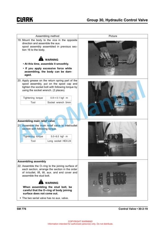 Clark CRX 10, 13, CRX 14, 15, 18, CRX 20, 25 Service Manual SM-776 4 Clark CRX 10, 13, CRX 14, 15, 18, CRX 20, 25 Service Manual SM-776 - Image 4