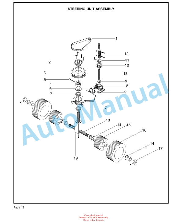 Clark CTT 3 Service and Parts Manual SPM 642 3 Clark CTT 3 Service and Parts Manual SPM 642 - Image 3