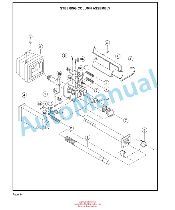 Clark CTT 3 Service and Parts Manual SPM 642 4 Clark CTT 3 Service and Parts Manual SPM 642 - Image 4