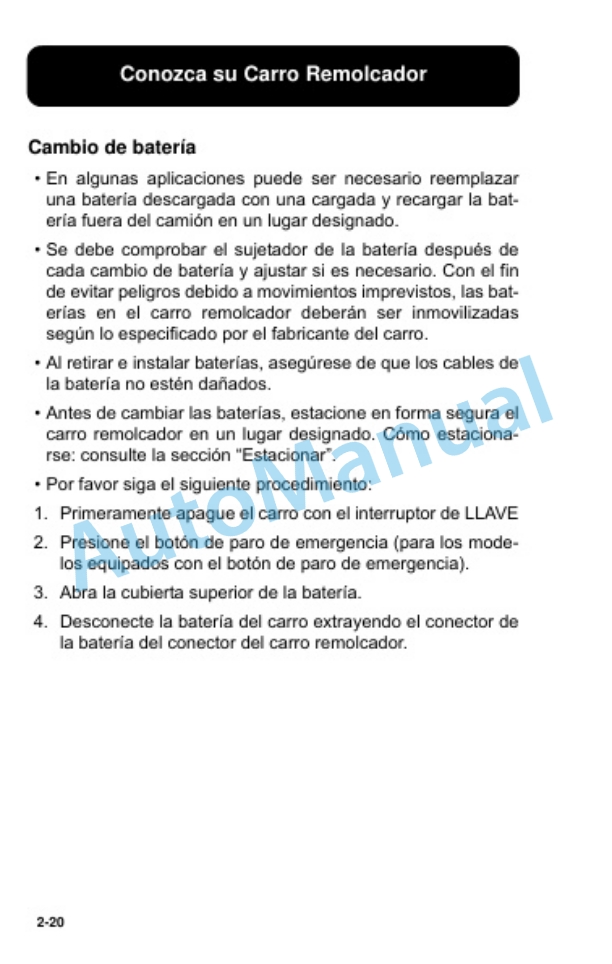 Clark CTX 40, CTX 70 Electric Towing Truck Operator Manual OM-855 SPA 2 Clark CTX 40, CTX 70 Electric Towing Truck Operator Manual OM-855 SPA-2