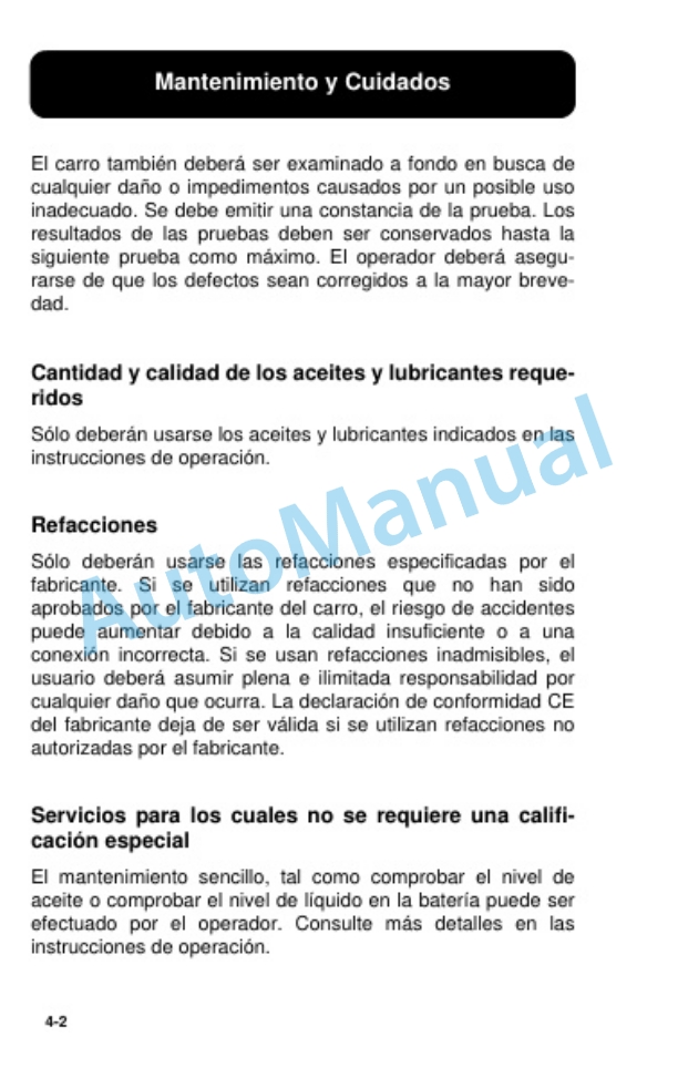 Clark CTX 40, CTX 70 Electric Towing Truck Operator Manual OM-855 SPA 4 Clark CTX 40, CTX 70 Electric Towing Truck Operator Manual OM-855 SPA-4