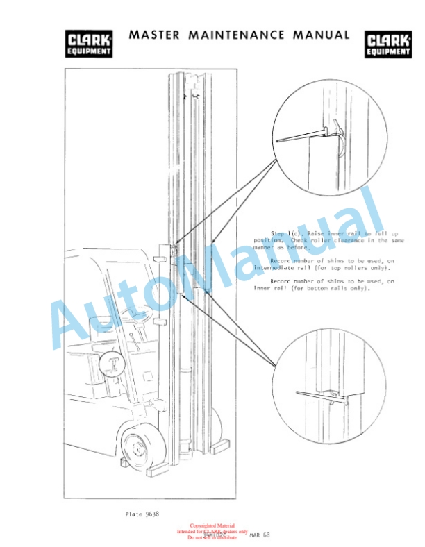 Clark CY 100, CY 120, CY 140, CHY 100, CHY 120, CHY 140 Operator Manual O-153 2nd 4 Clark CY 100, CY 120, CY 140, CHY 100, CHY 120, CHY 140 Operator Manual O-153 2nd-4