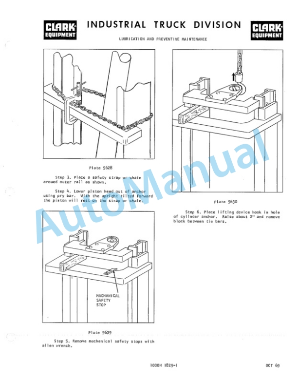 Clark CY 100, CY 120, CY 140, CHY 100, CHY 120, CHY 140 Operator Manual O-153 3rd 4 Clark CY 100, CY 120, CY 140, CHY 100, CHY 120, CHY 140 Operator Manual O-153 3rd-4