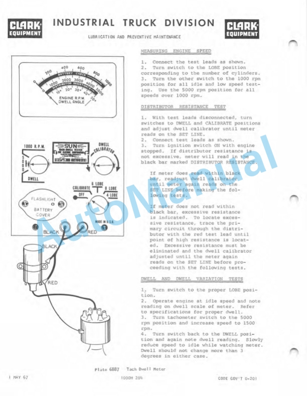 Clark CY 40 B Operator Maintenance Parts Manual O-234 4 Clark CY 40 B Operator Maintenance Parts Manual O-234-4