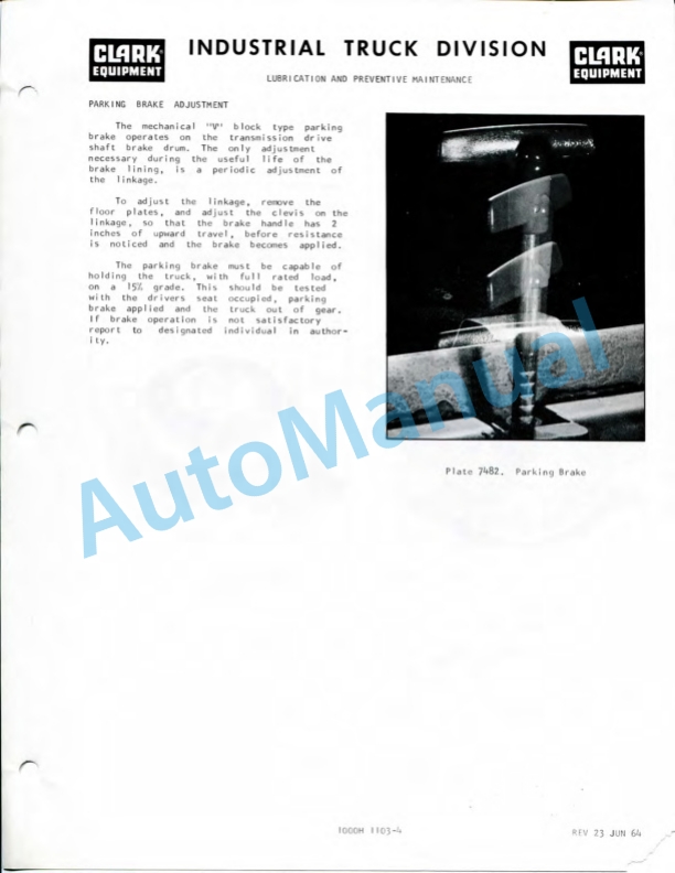 Clark CY 60 - CY 80, CFY 60 - CFY 80, C 60 - C 80, CH 60 - CH 80, CHY 60 - CHY 80 Operator Manual 2 Clark CY 60 - CY 80, CFY 60 - CFY 80, C 60 - C 80, CH 60 - CH 80, CHY 60 - CHY 80 Operator Manual-2