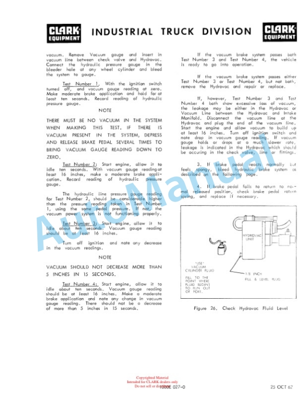 Clark CY150B, CY300B Operator Manual O-B88-2 3 Clark CY150B, CY300B Operator Manual O-B88-2-3