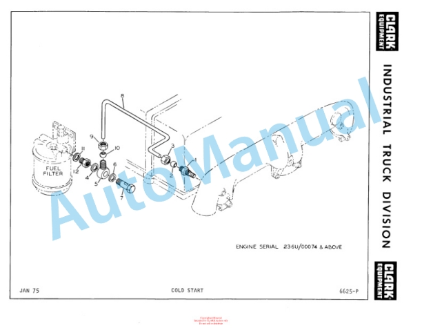 Clark Diesel Clarktor E Parts Book X142-2 2 Clark Diesel Clarktor E Parts Book X142-2-2