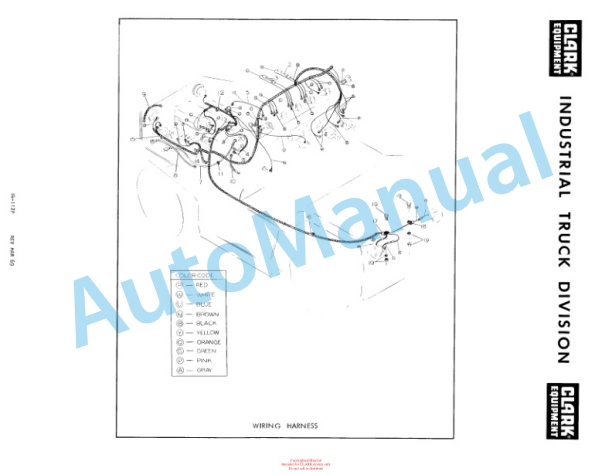 Clark Diesel Clarktor E Parts Book X142 2216 2 Clark Diesel Clarktor E Parts Book X142 2216-2
