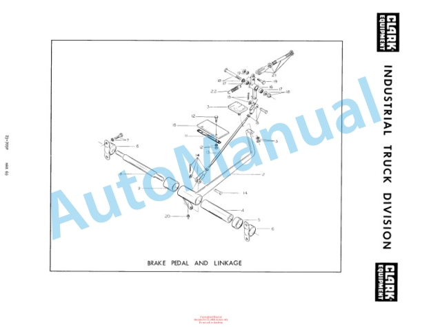 Clark Diesel Clarktor E Parts Book X142 2216 4 Clark Diesel Clarktor E Parts Book X142 2216-4