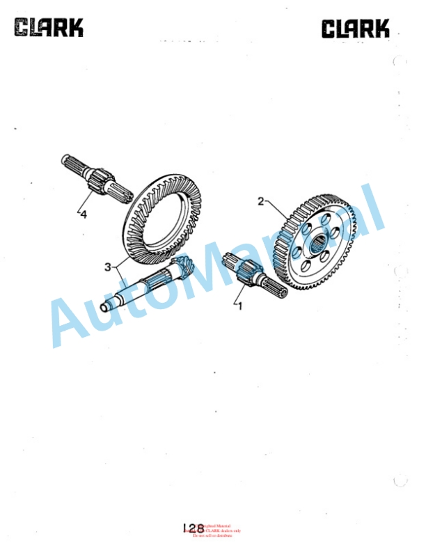 Clark DPR20, DPR25, DPR30 Diesel Rough Terrain Lift Truck Parts Book DPR-1 5645 1st 5 Clark DPR20, DPR25, DPR30 Diesel Rough Terrain Lift Truck Parts Book DPR-1 5645 1st-5
