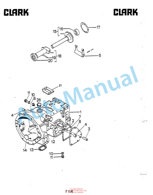 Clark DPR20, DPR25, DPR30 Diesel Rough Terrain Lift Truck Parts Book DPR-1 5645 2nd 3 Clark DPR20, DPR25, DPR30 Diesel Rough Terrain Lift Truck Parts Book DPR-1 5645 2nd-3