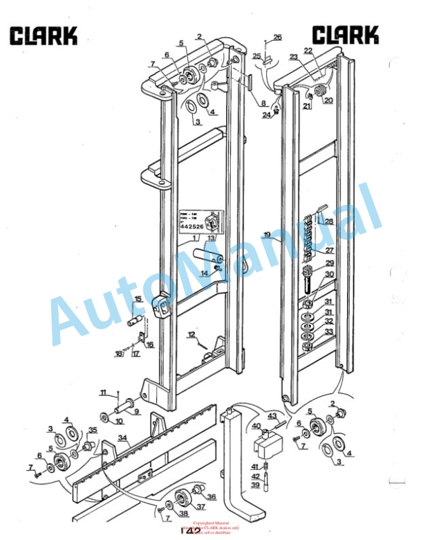 Clark DPR20, DPR25, DPR30 Diesel Rough Terrain Lift Truck Parts Book DPR-1 5645 2nd 5 Clark DPR20, DPR25, DPR30 Diesel Rough Terrain Lift Truck Parts Book DPR-1 5645 2nd-5