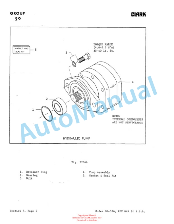 Clark EC 235 and EV 1 Overhaul Manual OH-386 3 Clark EC 235 and EV 1 Overhaul Manual OH-386-3
