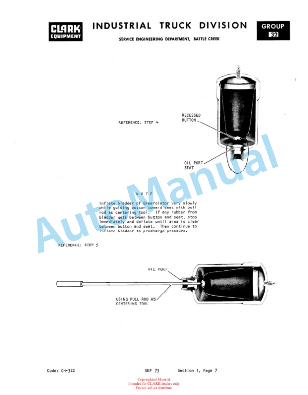 Clark EC 235 and EV 1 Overhaul Manual OH-386 4 Clark EC 235 and EV 1 Overhaul Manual OH-386-4