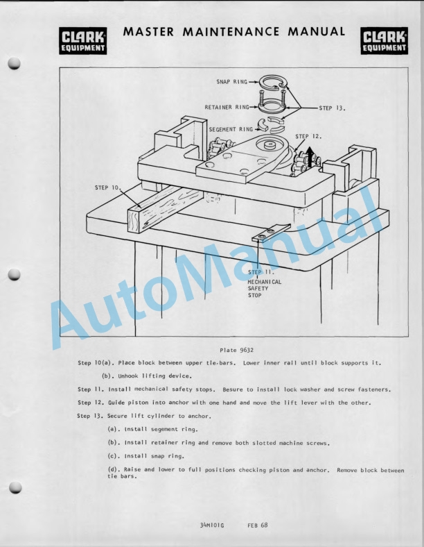 Clark EC 50, EC 60, EC 70, SV 50, SV 60, SV 70 Operator Manual O-219 4 Clark EC 50, EC 60, EC 70, SV 50, SV 60, SV 70 Operator Manual O-219-4