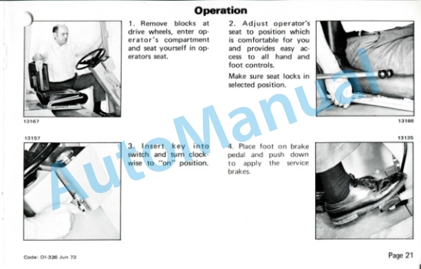 Clark EC300 20-30, TW 20-40 Operator Instruction Manual OI-326 3 Clark EC300 20-30, TW 20-40 Operator Instruction Manual OI-326-3