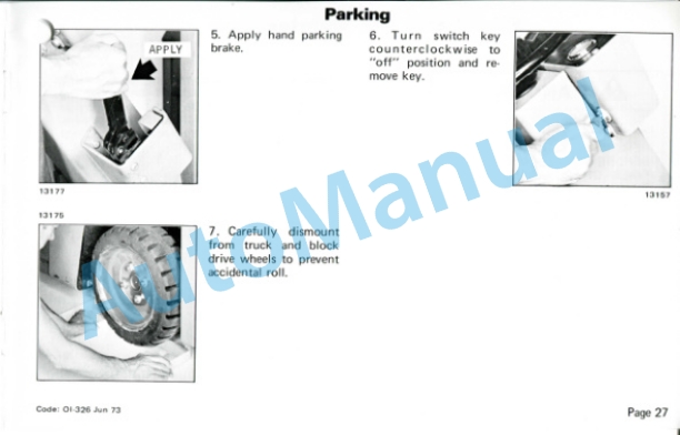 Clark EC300 20-30, TW 20-40 Operator Instruction Manual OI-326 5 Clark EC300 20-30, TW 20-40 Operator Instruction Manual OI-326-5