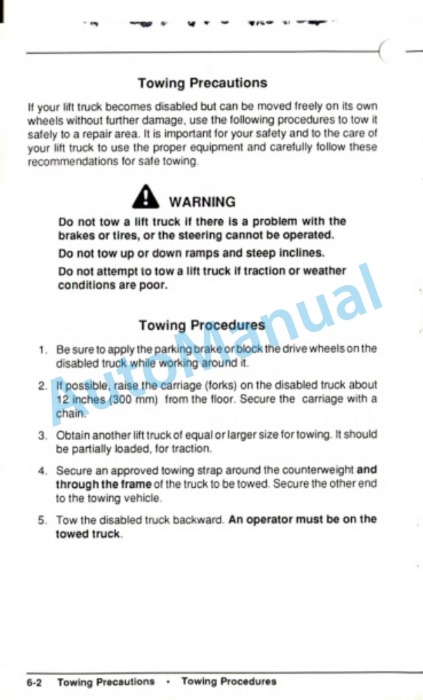 Clark EC500 S30, EC500 S35 Operator Manual OM-595 3 Clark EC500 S30, EC500 S35 Operator Manual OM-595-3