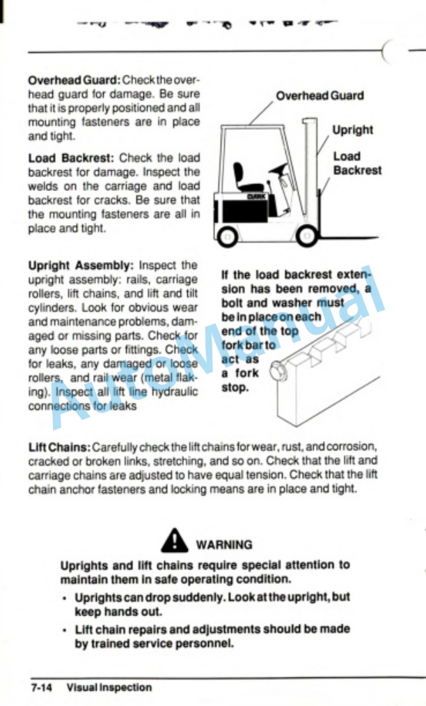Clark EC500 S30, EC500 S35 Operator Manual OM-595 5 Clark EC500 S30, EC500 S35 Operator Manual OM-595-5