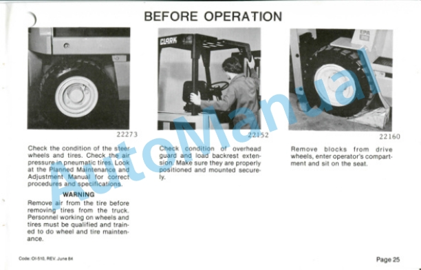 Clark ECA, EPA 17-30 Operator Instruction Manual OI-510 3 Clark ECA, EPA 17-30 Operator Instruction Manual OI-510-3