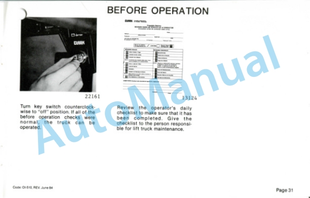Clark ECA, EPA 17-30 Operator Instruction Manual OI-510 5 Clark ECA, EPA 17-30 Operator Instruction Manual OI-510-5