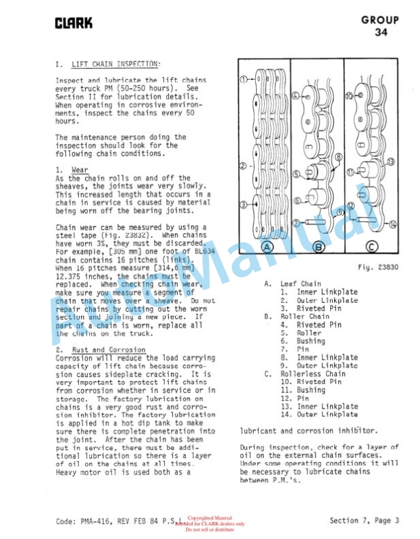 Clark ECA, EPA Planned Maintenance and Adjustment Procedures Manual PMA-510 4 Clark ECA, EPA Planned Maintenance and Adjustment Procedures Manual PMA-510-4