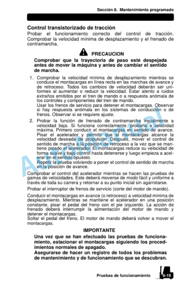 Clark ECG20-32, EPG20-32, TMG12-25, TMX12-25, ECX20-32, EPX20-32 Operator Manual OM-674 SPA-5