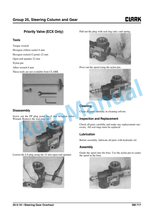 Clark ECX 20, 25, 30, 30x, 32, EPX 20, 25, 30, 32 Service Manual SM-717 3 Clark ECX 20, 25, 30, 30x, 32, EPX 20, 25, 30, 32 Service Manual SM-717 - Image 3
