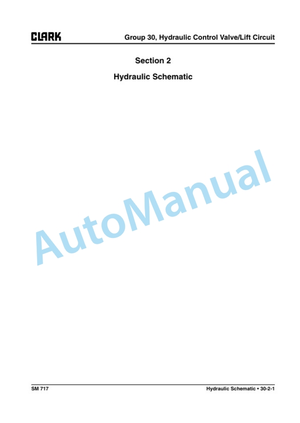 Clark ECX 20, 25, 30, 30x, 32, EPX 20, 25, 30, 32 Service Manual SM-717 4 Clark ECX 20, 25, 30, 30x, 32, EPX 20, 25, 30, 32 Service Manual SM-717 - Image 4