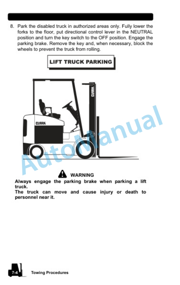 Clark ECX 20-32, TMX 12-25, GEX 16-32, GTX 16-20s Operator Manual OM-1039 3 Clark ECX 20-32, TMX 12-25, GEX 16-32, GTX 16-20s Operator Manual OM-1039-3