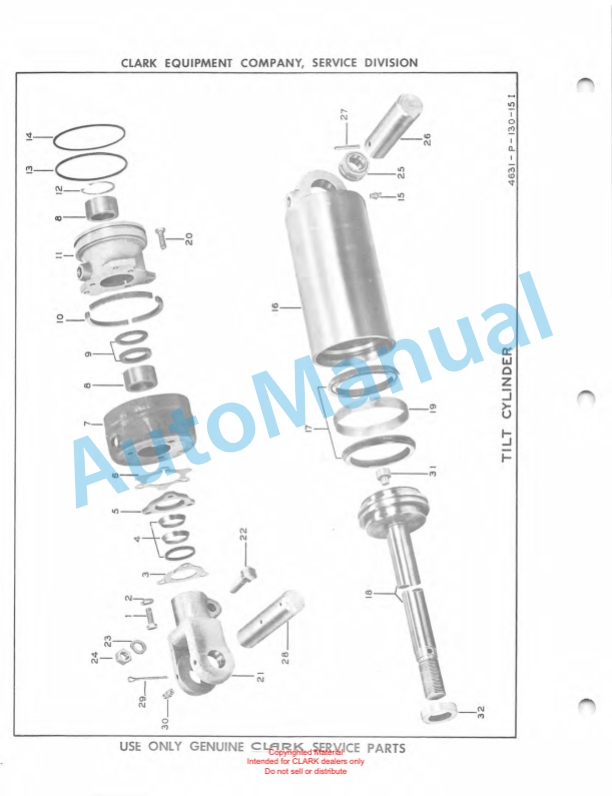 Clark Electric Clarklift 20B Maintenance Manual and Parts Book X7B 493 3 Clark Electric Clarklift 20B Maintenance Manual and Parts Book X7B 493-3