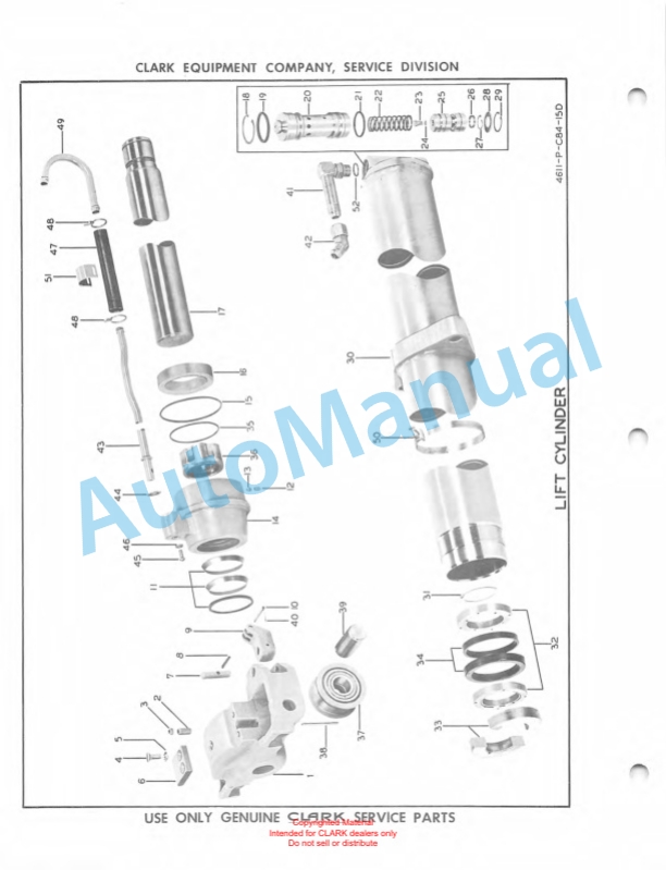 Clark Electric Clarklift 20B Maintenance Manual and Parts Book X7B 493 4 Clark Electric Clarklift 20B Maintenance Manual and Parts Book X7B 493-4