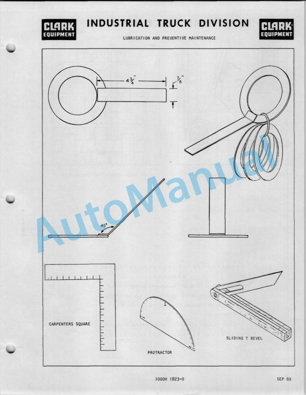 Clark Electric Clarklift EC30E, EC40E, EC50E Operator Manual O-217-1 1st 4 Clark Electric Clarklift EC30E, EC40E, EC50E Operator Manual O-217-1 1st-4