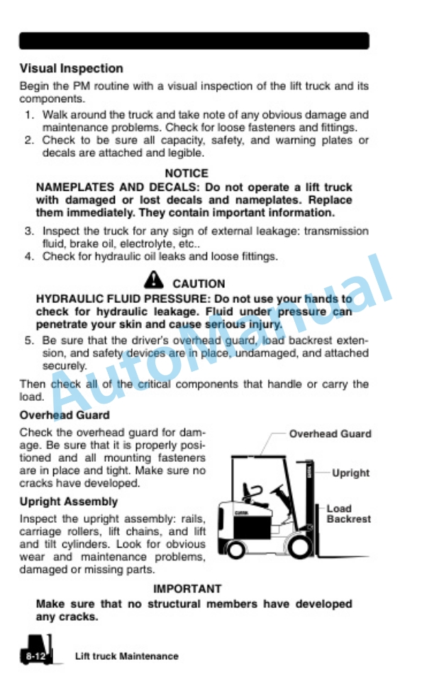 Clark Electric Rider Lift Trucks Operator Manual OM-673 4 Clark Electric Rider Lift Trucks Operator Manual OM-673-4