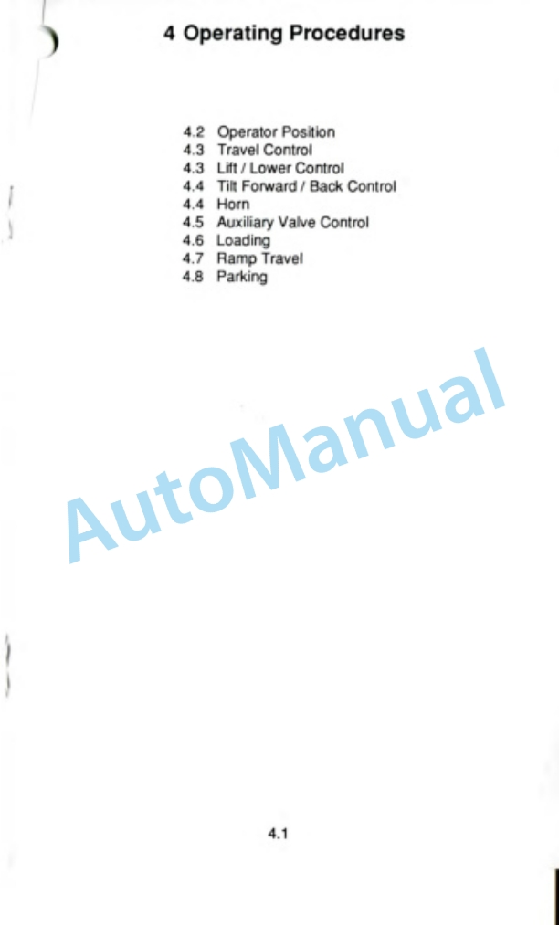 Clark ESM 12-25 Operator Manual OM-556 2 Clark ESM 12-25 Operator Manual OM-556-2