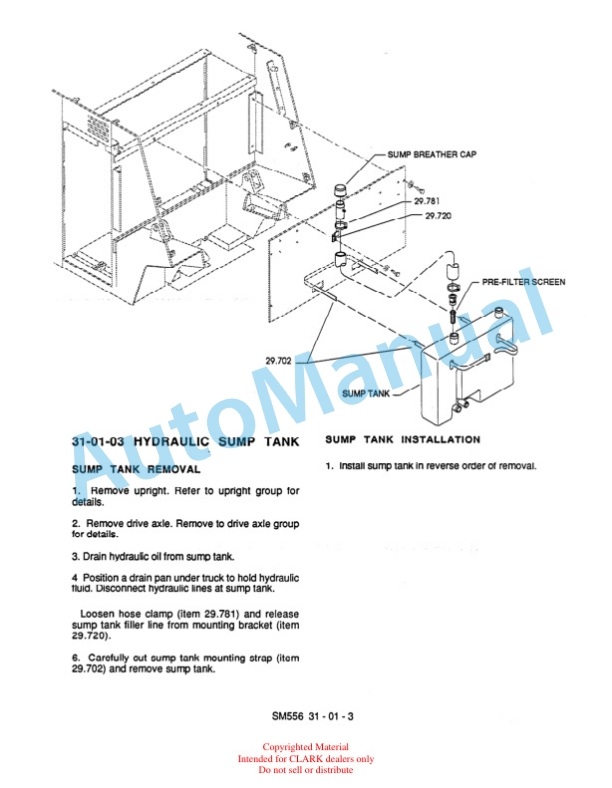 Clark ESM 12-25 Service Manual SM-556 5 Clark ESM 12-25 Service Manual SM-556 - Image 5