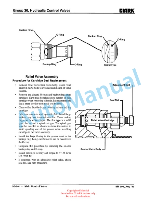 Clark ESM-II 12-25 Service Manual SM-596 4 Clark ESM-II 12-25 Service Manual SM-596 - Image 4
