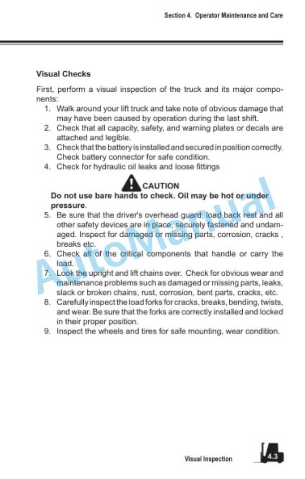 Clark ESX 12-25 Operator Manual OM-718 2 Clark ESX 12-25 Operator Manual OM-718-2