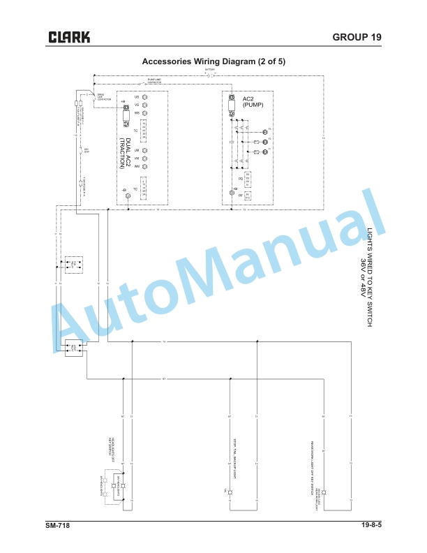 Alternative view of Clark ESX12-25 Service Manual SM-718