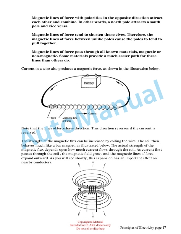 Clark ET100 Principles of Electricity Technical Training 2 Clark ET100 Principles of Electricity Technical Training-2